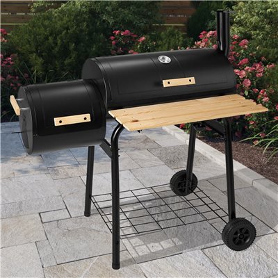 BillyOh Full Drum Smoker Charcoal BBQ with Offset Smoker 
